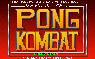 Game cover: Pong Kombat