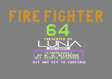 Game cover: Fire Fighter