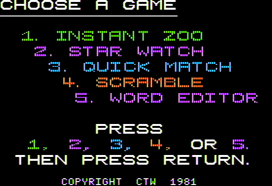 Game cover: Instant Zoo