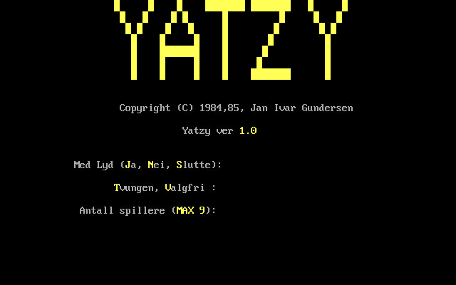 Game cover: Yatzy