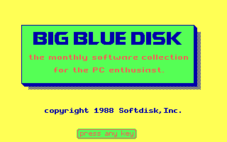 Game cover: Big Blue Disk #25