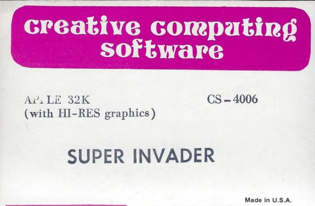 Game cover: Super Invasion
