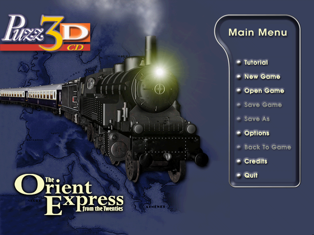 Game cover: Puzz 3D: The Orient Express