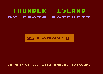 Game cover: Thunder Island