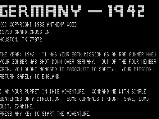 Game cover: Germany 1942