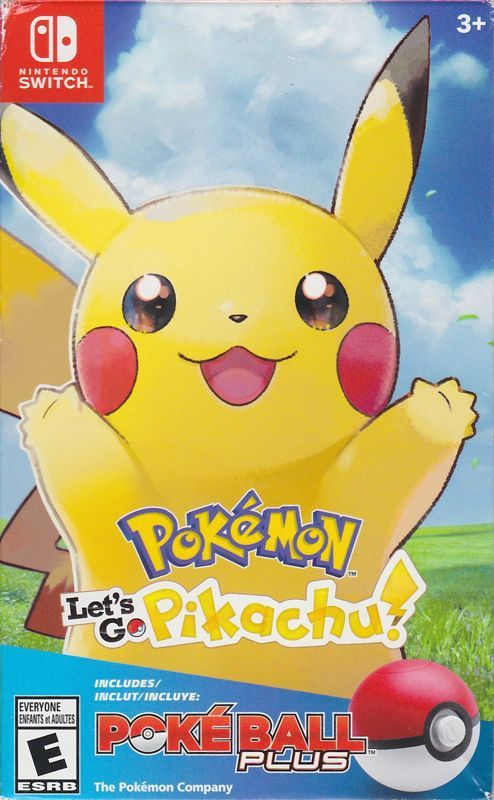 Game cover: Pokémon: Let's Go, Pikachu! + Poké Ball Plus Pack