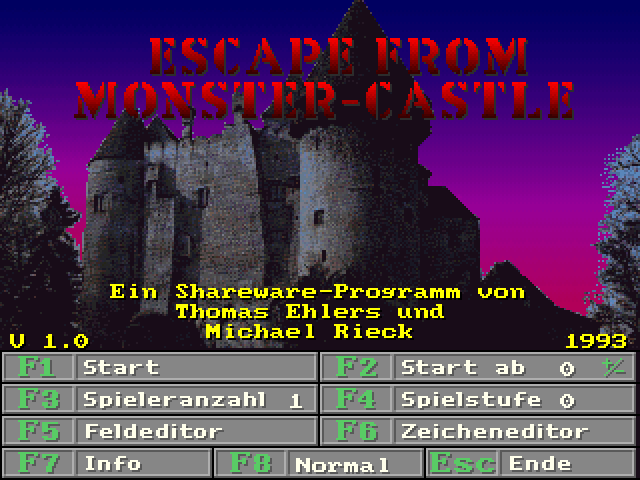 Game cover: Escape from Monster-Castle