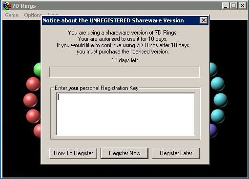 Game cover: 7D Rings