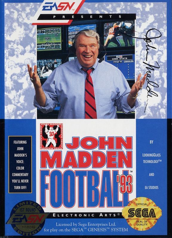 Game cover: John Madden Football '93