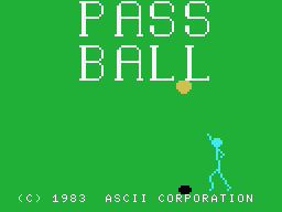 Game cover: Pass Ball
