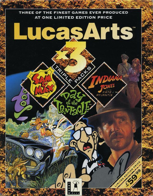 Game cover: LucasArts x3 Triple Packs