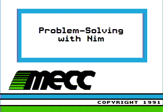 Game cover: Problem-Solving With Nim