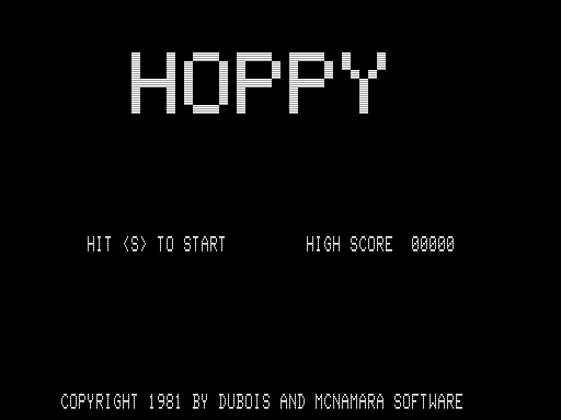 Game cover: Hoppy