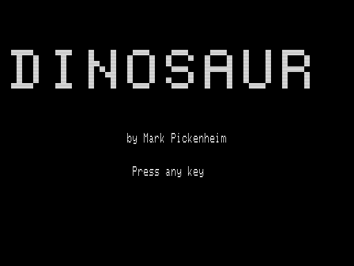 Game cover: Dinosaur