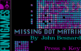 Game cover: Missing Dots Matrix