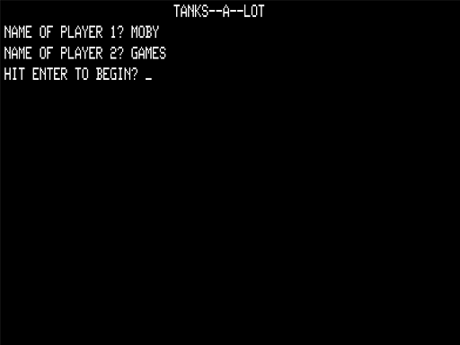 Game cover: Tanks-a-Lot