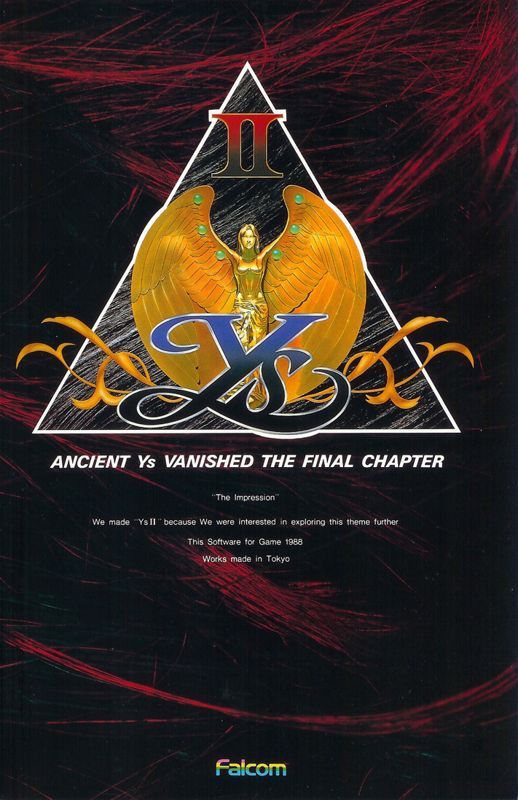 Game cover: Ys II: Ancient Ys Vanished - The Final Chapter
