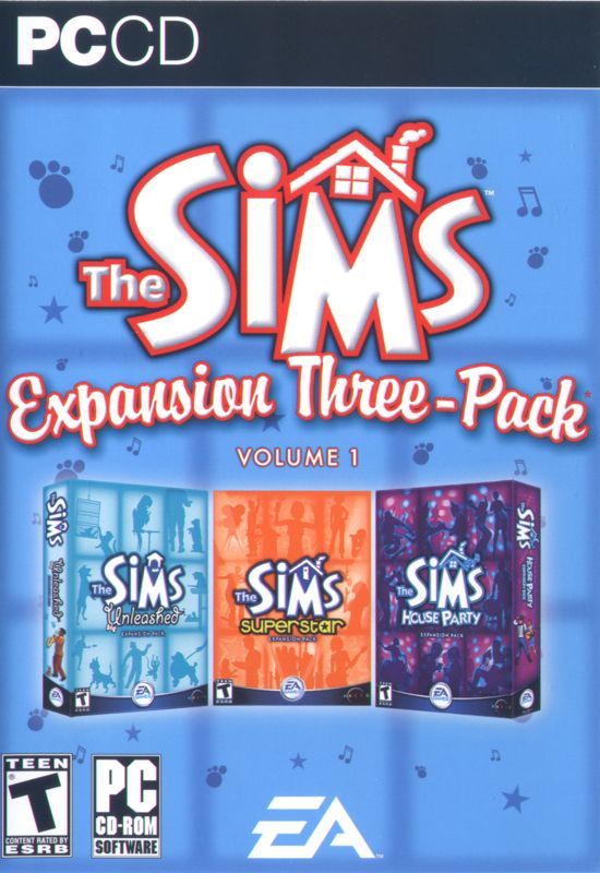 Game cover: The Sims: Expansion Three-Pack - Volume 1