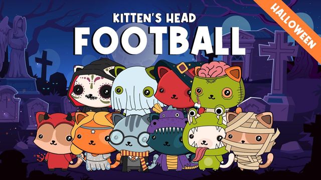 Game cover: Kitten's Head Football: Halloween