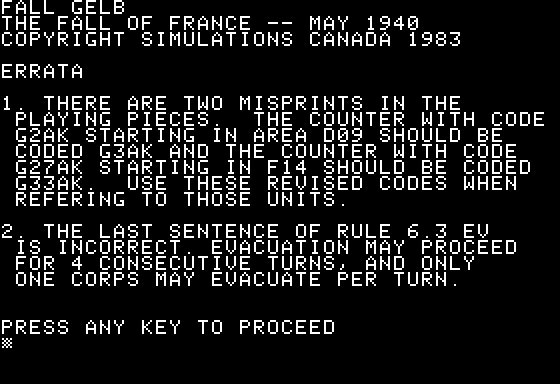 Game cover: Fall Gelb: The Fall of France