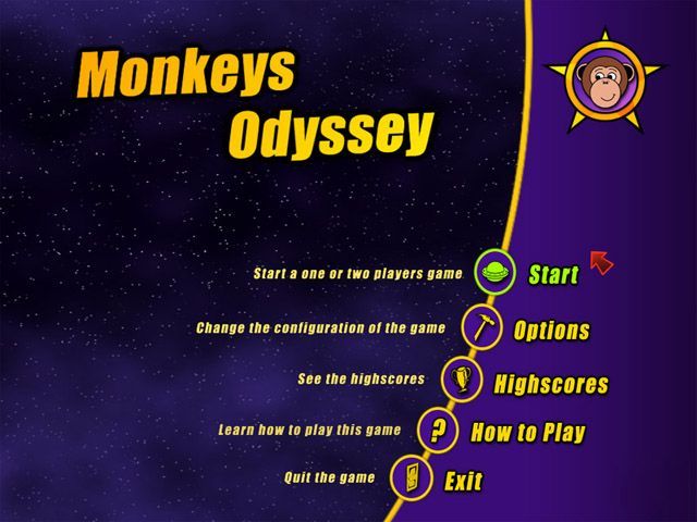 Game cover: Monkeys Odyssey