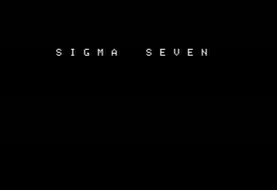 Game cover: Sigma Seven