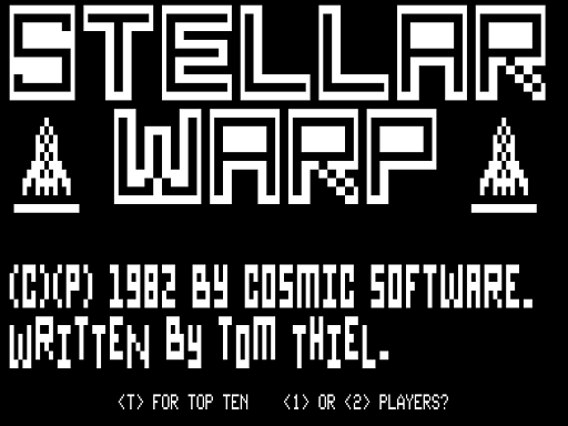 Game cover: Stellar Warp