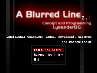 Game cover: A Blurred Line