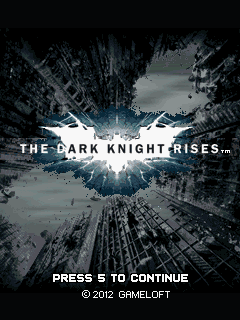 Game cover: The Dark Knight Rises