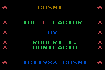 Game cover: The E Factor