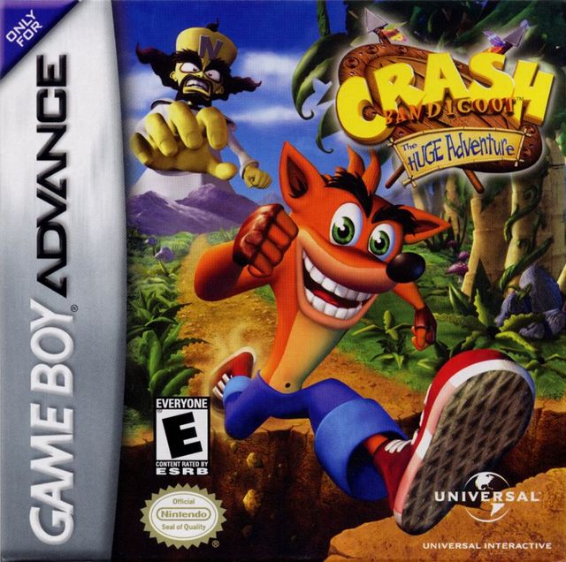 Game cover: Crash Bandicoot: The Huge Adventure