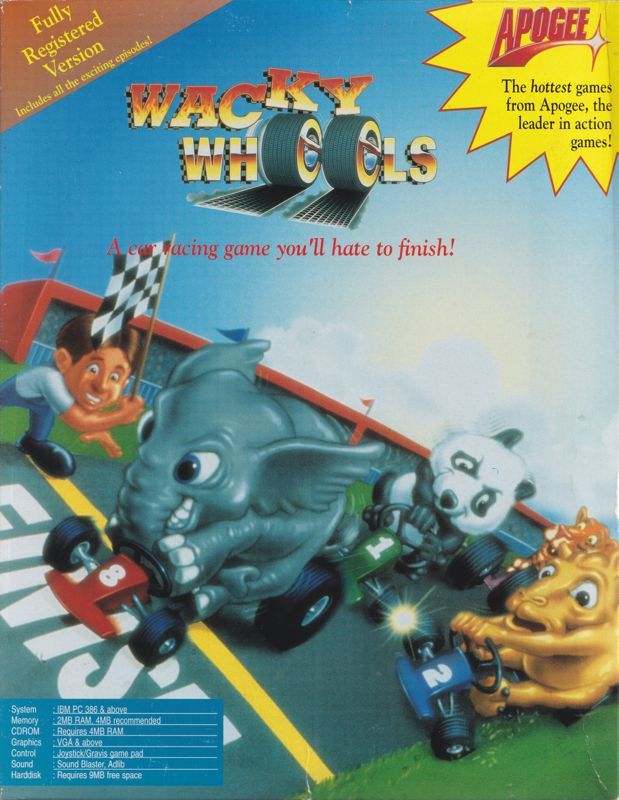 Game cover: Wacky Wheels