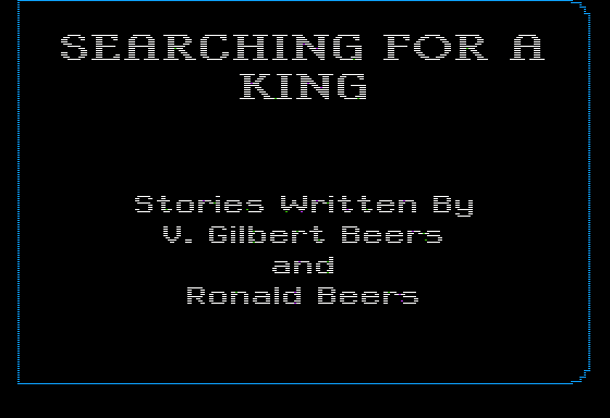 Game cover: Searching for a King