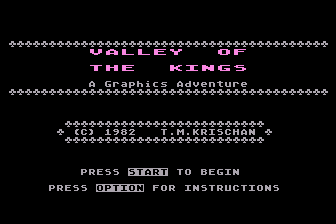 Game cover: Valley of the Kings: A Graphic Adventure