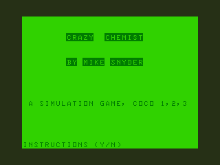 Game cover: Crazy Chemist