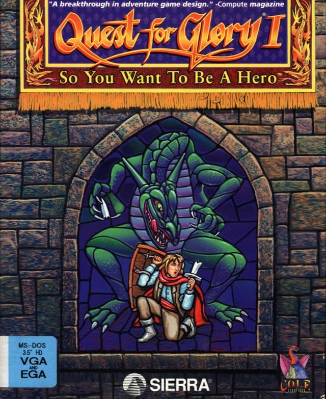 Game cover: Quest for Glory I: So You Want To Be A Hero