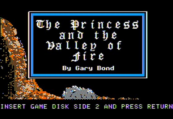 Game cover: The Princess and the Valley of Fire