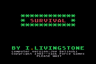 Game cover: Survival