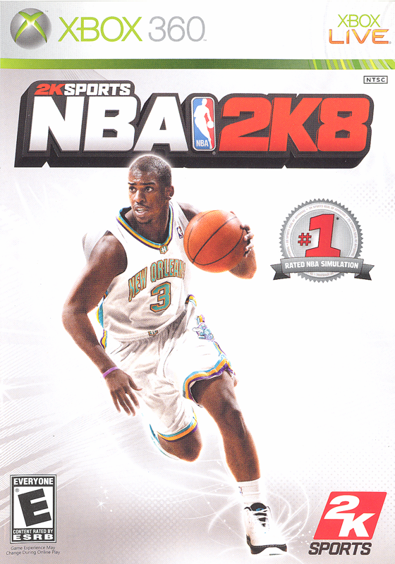 Game cover: NBA 2K8