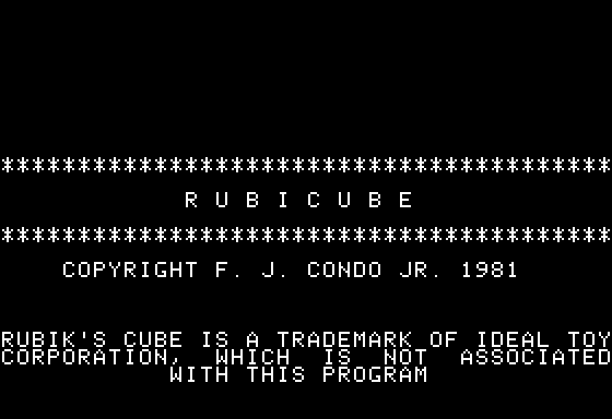 Game cover: Rubicube