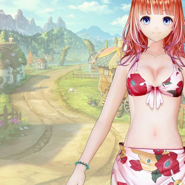 Game cover: Atelier Lulua: The Scion of Arland - Rorona's Swimsuit "Floral Pareo"