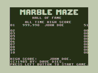 Game cover: Marble Maze