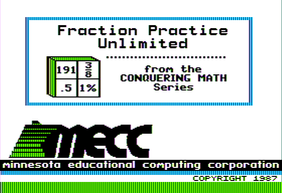 Game cover: Fraction Practice Unlimited