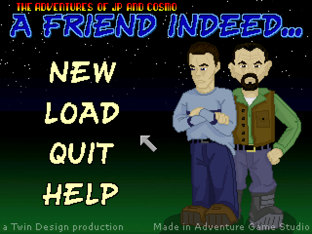 Game cover: The Adventures of JP and Cosmo: A Friend Indeed