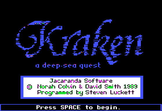 Game cover: Kraken: A Deep Sea Quest