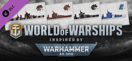 Game cover: World of Warships × Warhammer 40,000: Grimdark Camouflage Pack