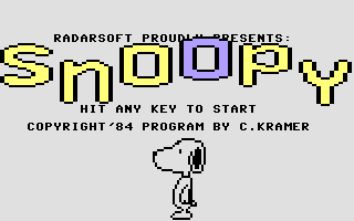 Game cover: Snoopy