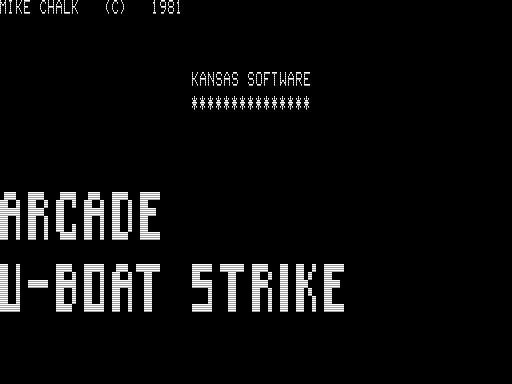Game cover: Arcade U-Boat Strike