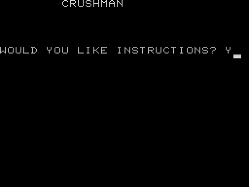 Game cover: Crushman