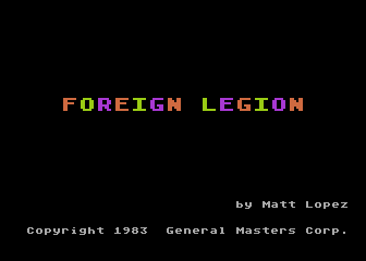 Game cover: Foreign Legion